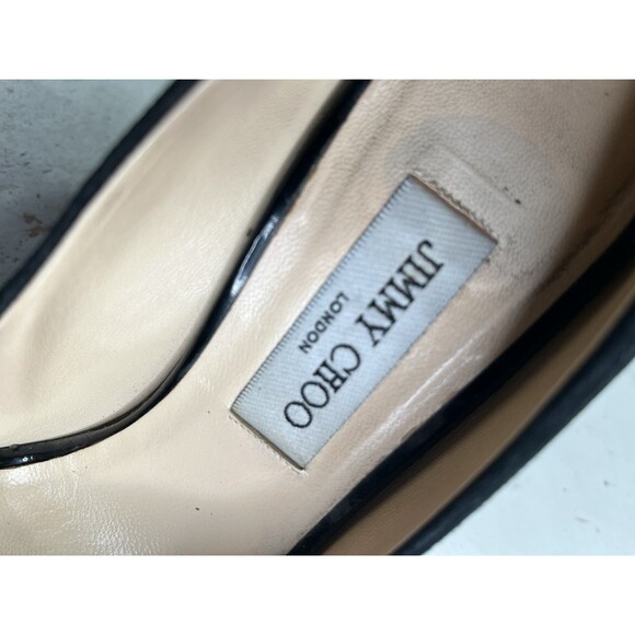 Jimmy Choo Suede Leather Studded Ankle Strap Stiletto Heels 40.5 (IT) Made Italy - Picture 10 of 13